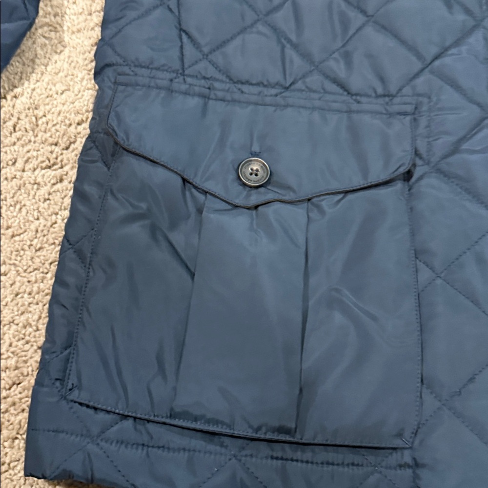 Joseph Abboud Quilted Dark Blue Jacket - Picture 6 of 8